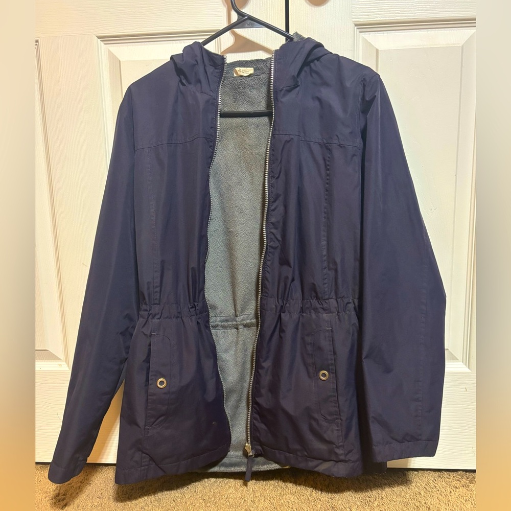 Fleece lined rain jacket
